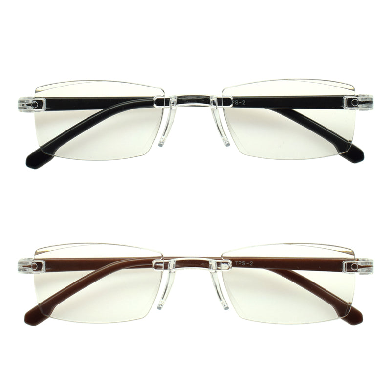 Two-Point Style Reading Glasses (Men's, +2.5)