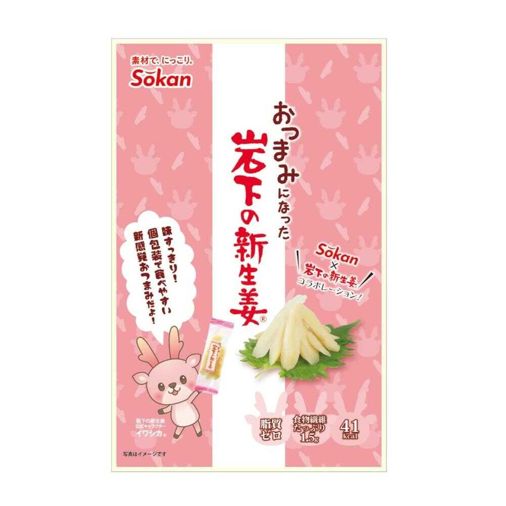 Sokkan Rock-Shaped New Ginger Snack 43g