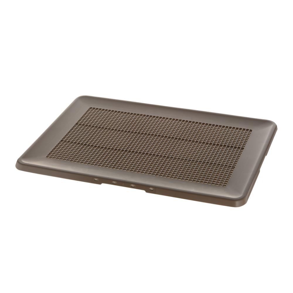 Easy-Clean Flat Tray Wide Dark Brown