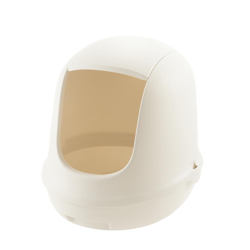 Lapure Cat Litter Box with Hood White