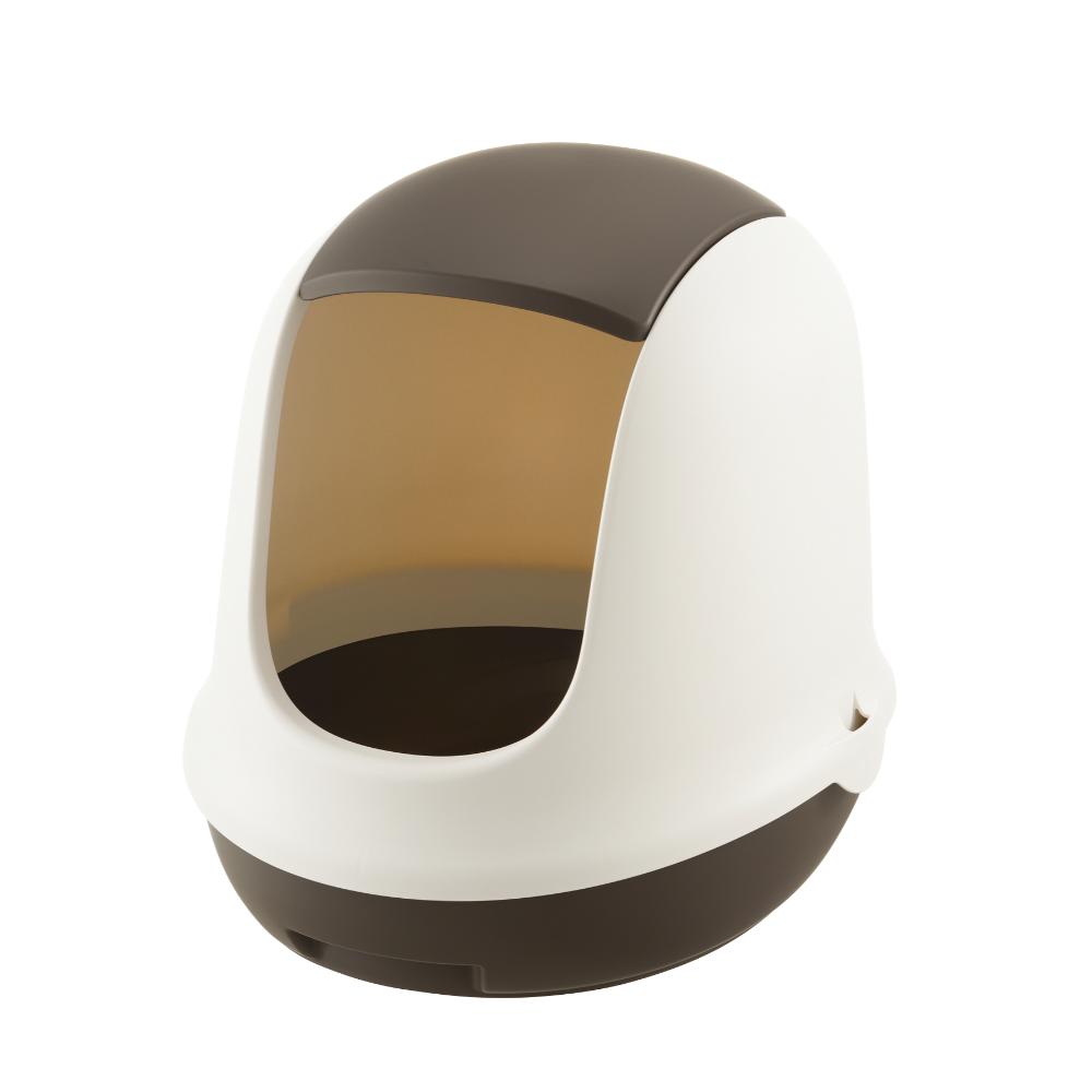 Lapure Cat Litter Box with Hood Dark Gray