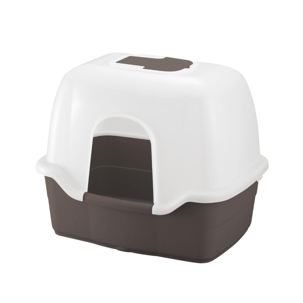Lapure Cat Litter Box Deep Type 60 with Hood Dark Gray