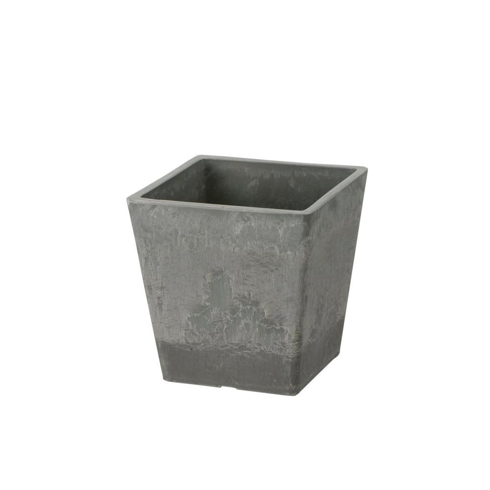 Richell Botani Square Pot Light Gray