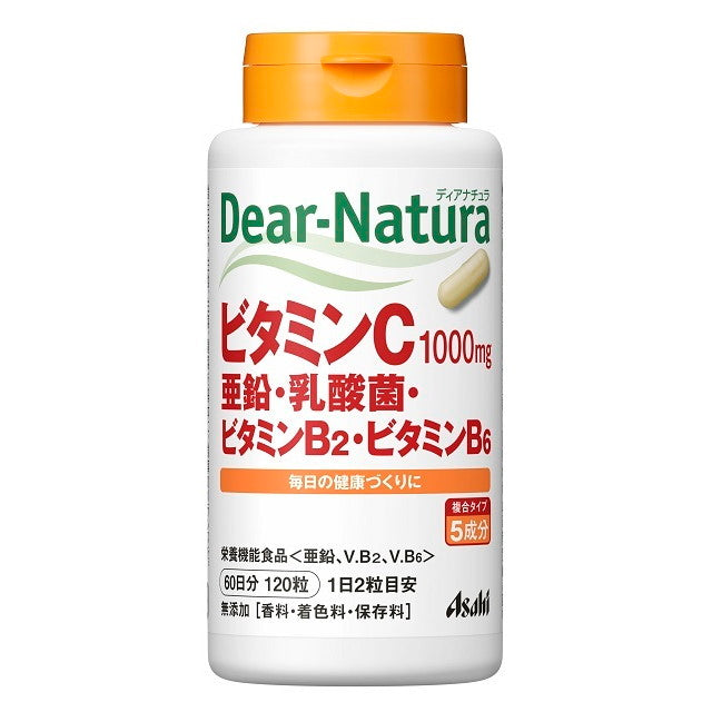 Diana Natura Vitamin C, Zinc, Lactic Acid Bacteria, Vitamin B2, Vitamin B6 60-Day Supply (120 Tablets)