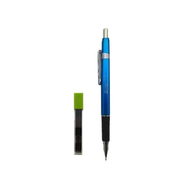 Rubber Grip Mechanical Pencil with 10 Refill Leads