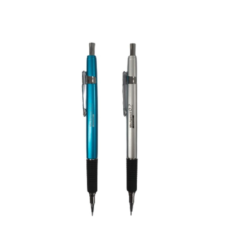 Rubber Grip Mechanical Pencil with 10 Refill Leads