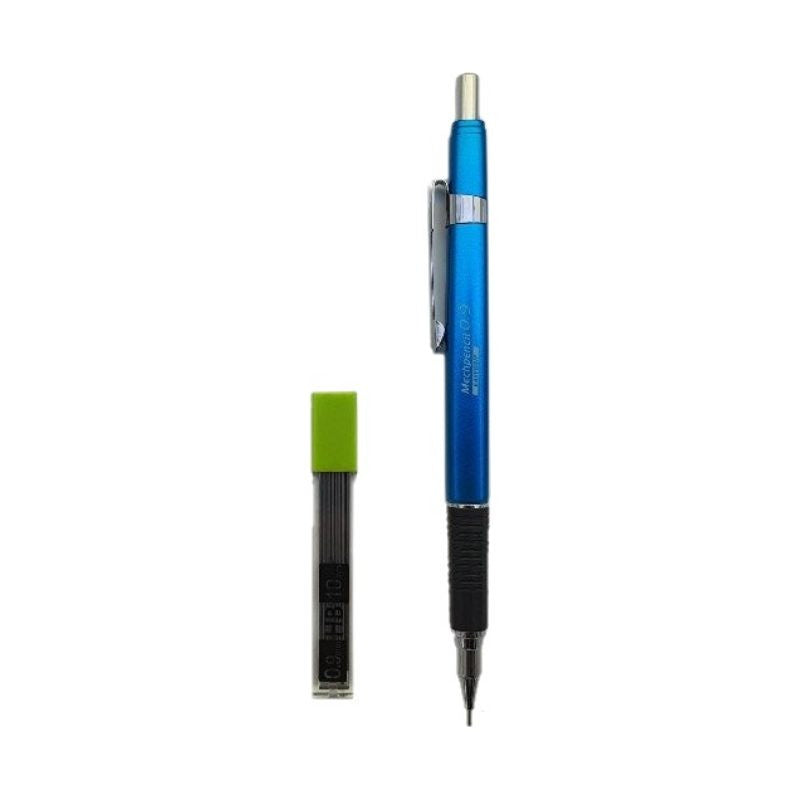 Rubber Grip Mechanical Pencil with 10 Refill Leads