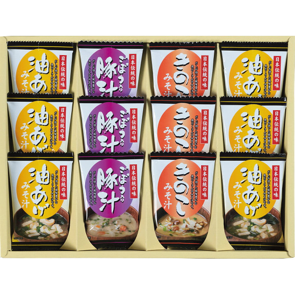 Freeze-Dried 'Miso Soup Assortment of 3 Flavors'