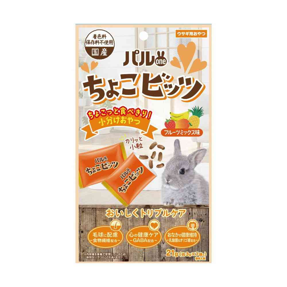 Nihon Pet Food Palwan Choco Bits Fruit Mix Flavor 21g (3g x 7 Bags)