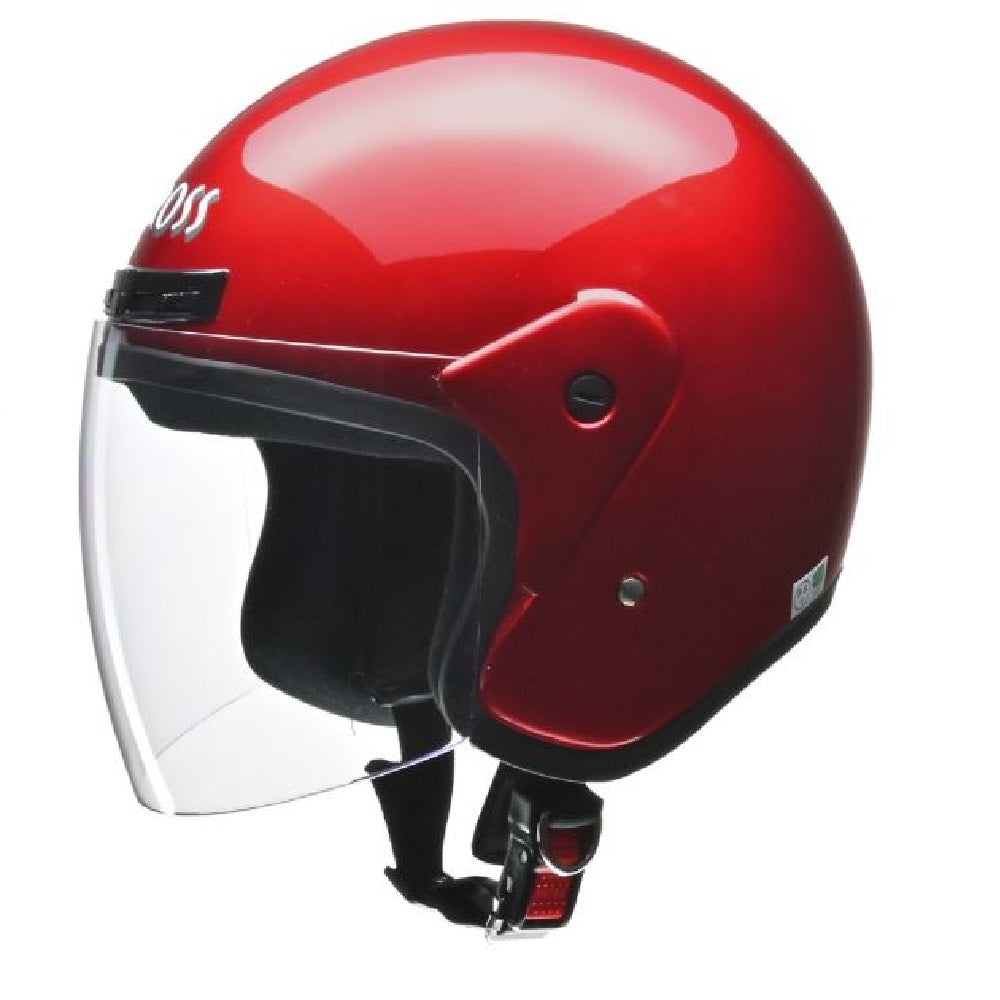 Lead Industrial CROSS Jet Helmet Candy Red Free CR720CRE