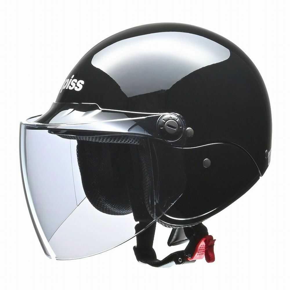 Lead Industry apiss Semi-Jet Helmet Black AP603 BK