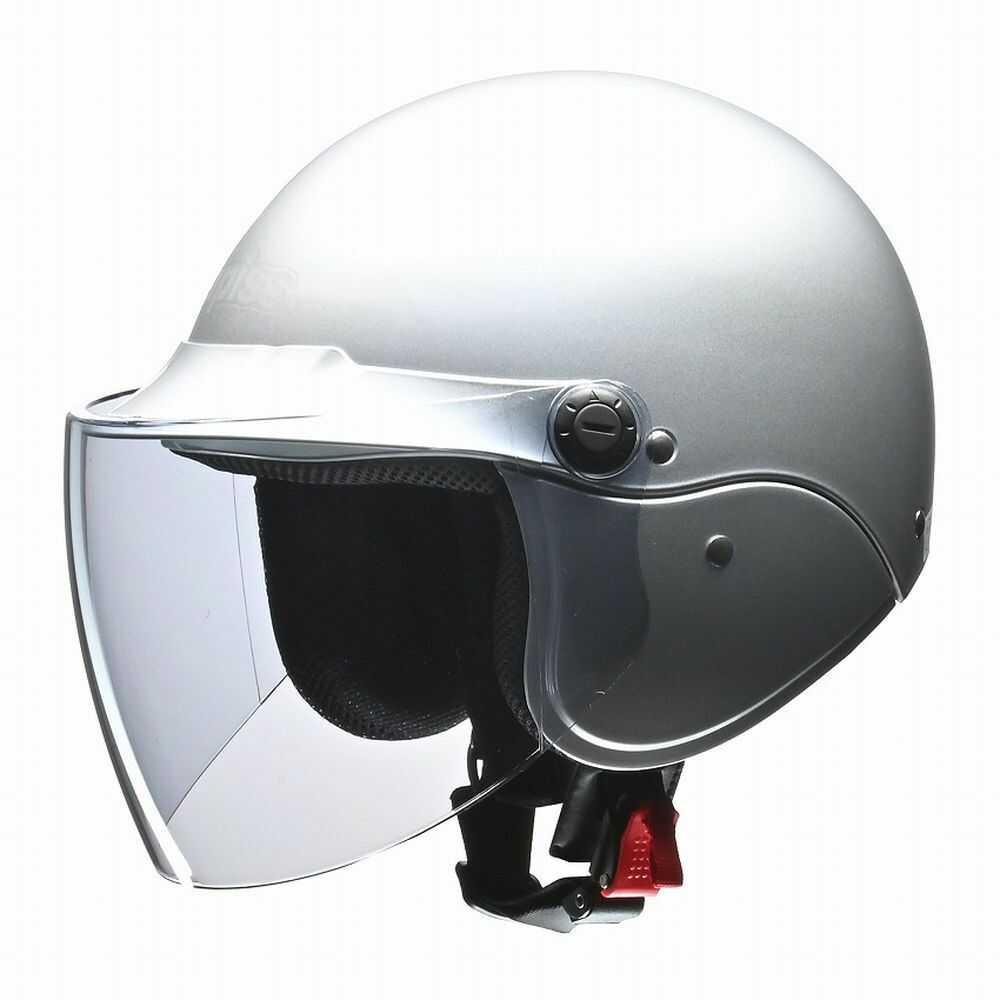 Lead Industry apiss Semi-Jet Helmet Silver AP603 SI