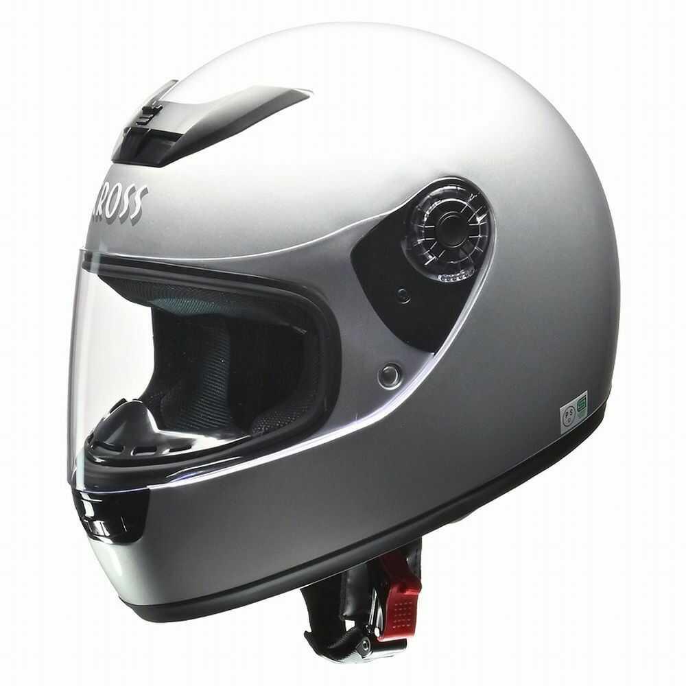 Lead Industry CROSS Full Face Helmet Silver CR715 SI