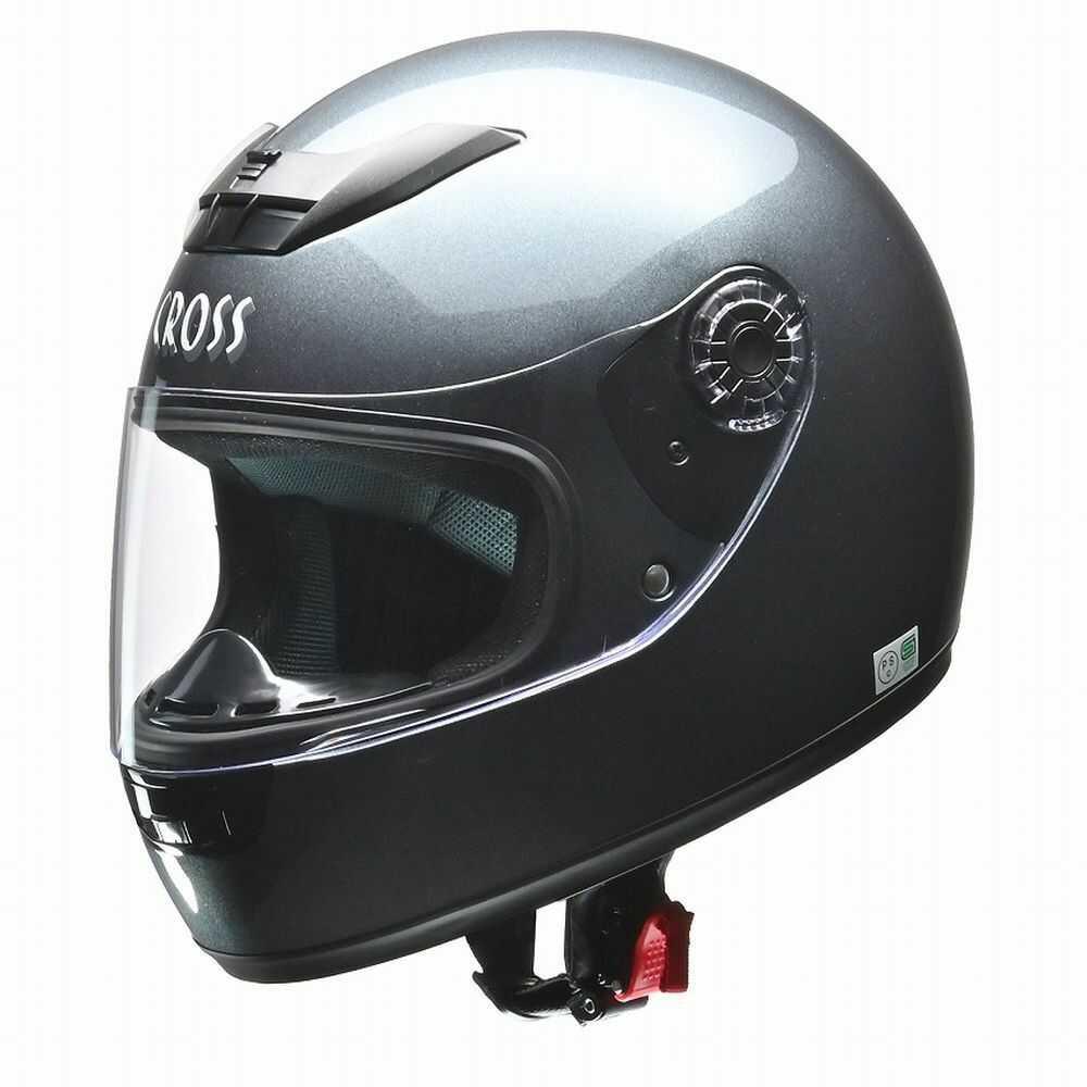 Lead Industry CROSS Full Face Helmet Gun Metallic CR715 GM