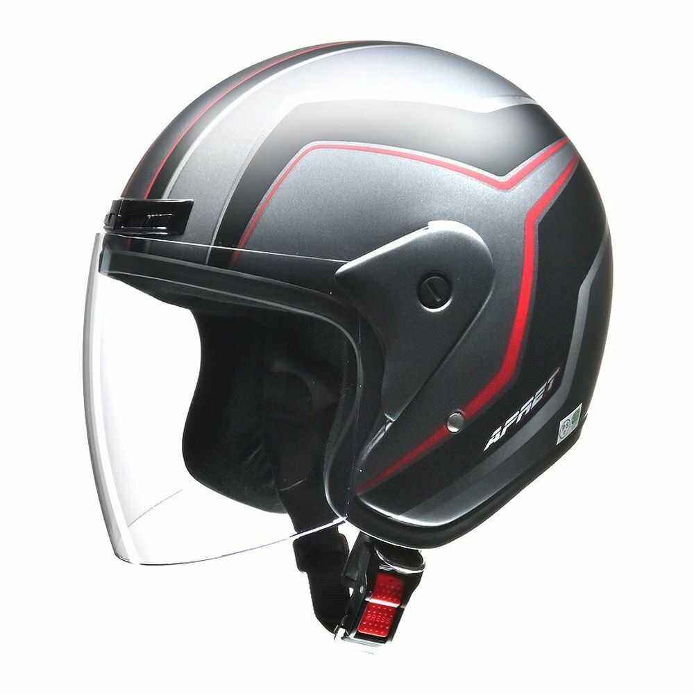 Lead Industry APRET Jet Helmet Matte Gun Metallic APRET MATGM