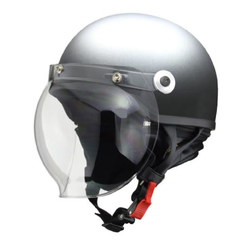 Lead Industrial Bubble Shielded Half Helmet Matte Gunmetal LL CR761MATGMLL