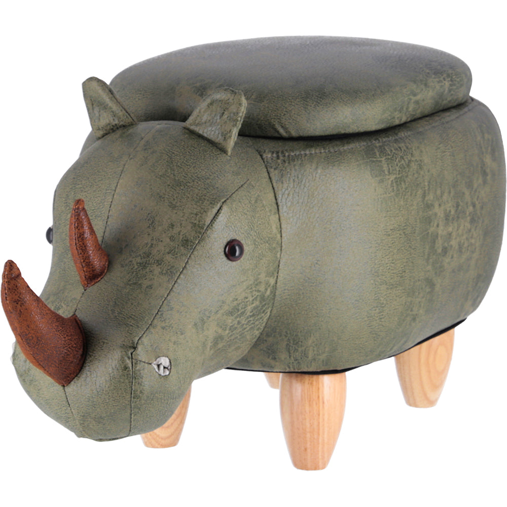 Animal Stool with Storage Rhino 34924