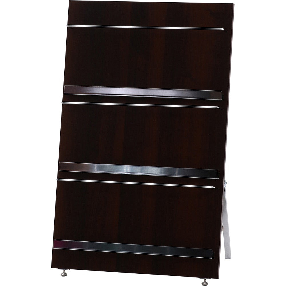 Wood Magazine Rack Decor 3-Tier Wide 82308