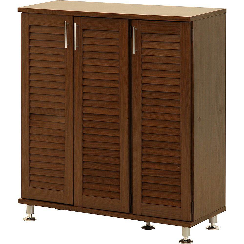 Louver Shoe Box Wide Brown 90483