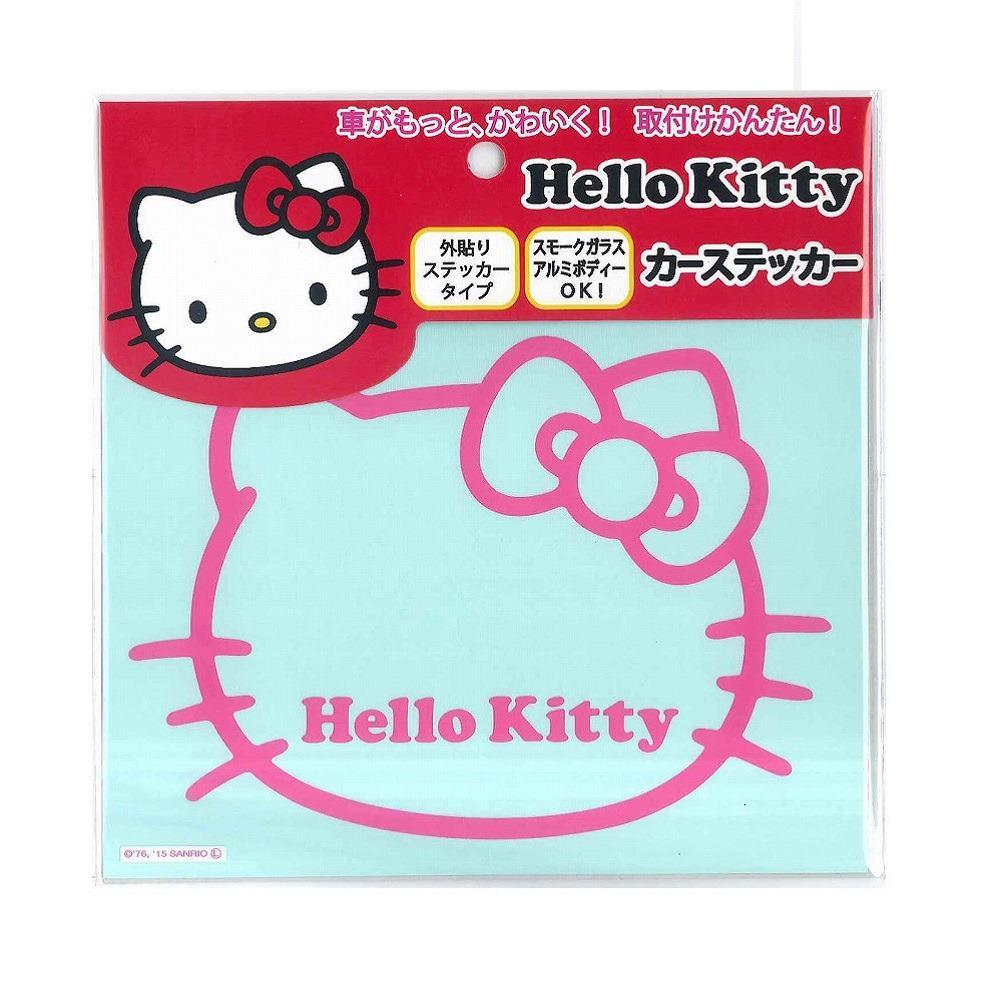 Toyo Mark Hello Kitty Line Car Sticker S Pink