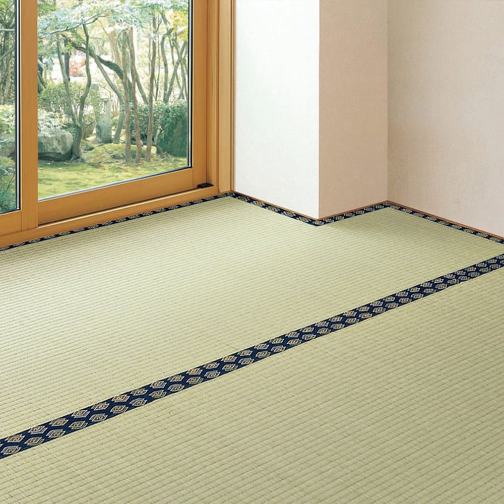 Free-Cut Backed Igusa Carpet Misuzu Edo 10-Tatami