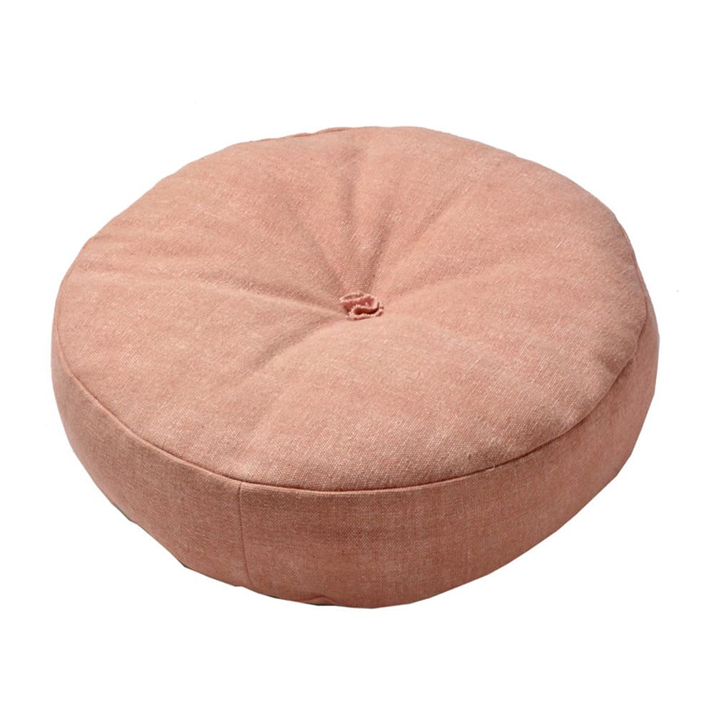 Color-Selectable Denim-Look Floor Round Cushion PI