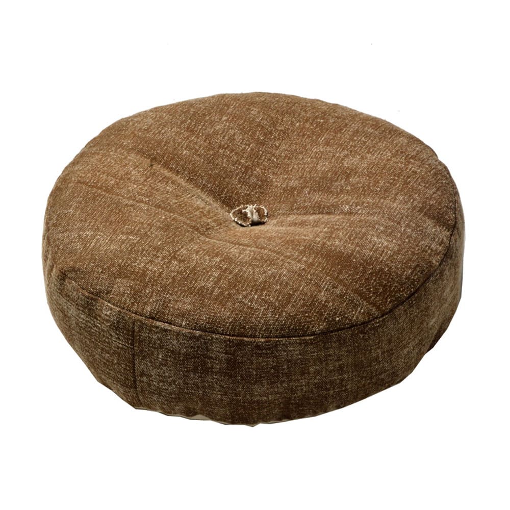 Color-Selectable Denim-Look Floor Round Cushion BR