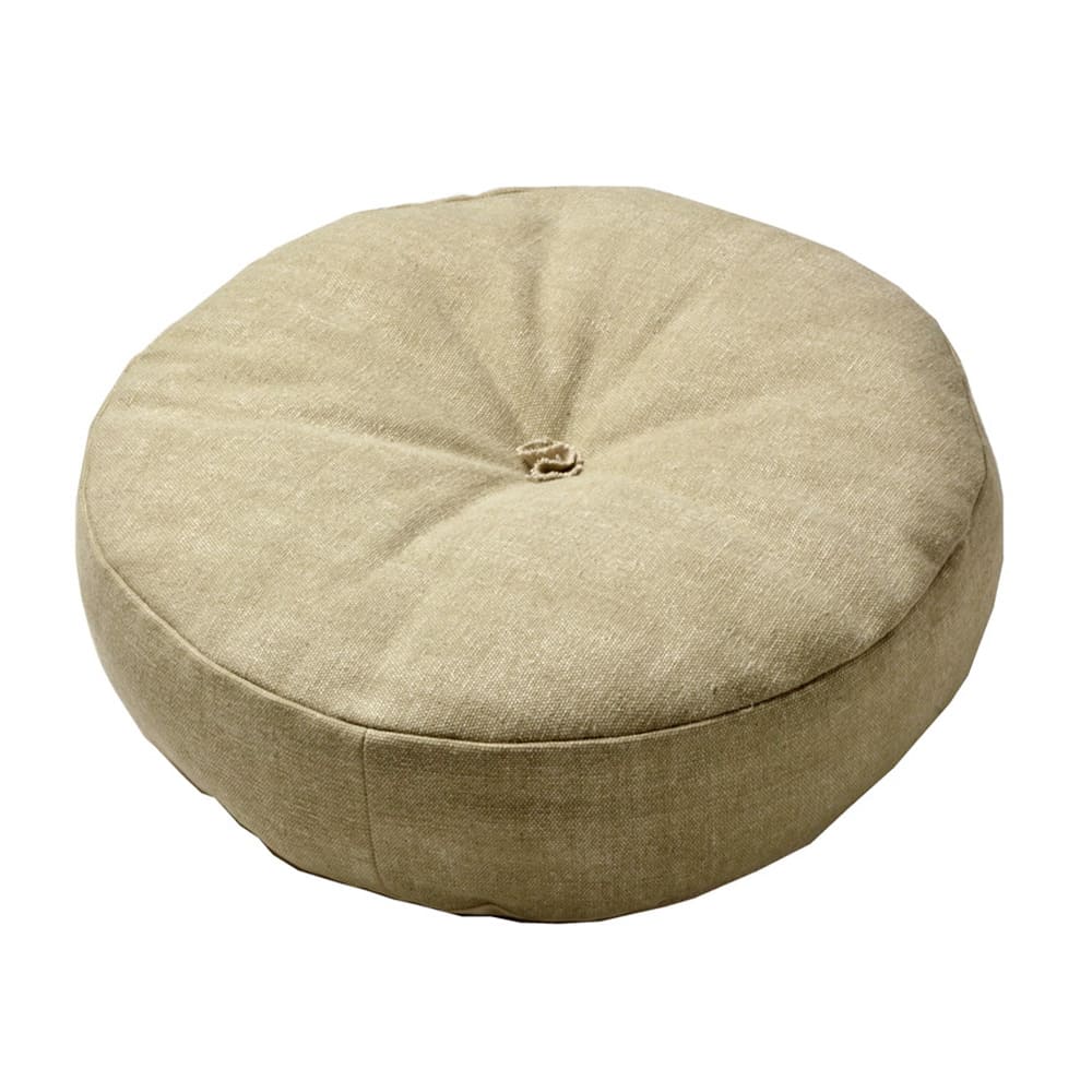 Color-Selectable Denim-Look Floor Round Cushion LBE