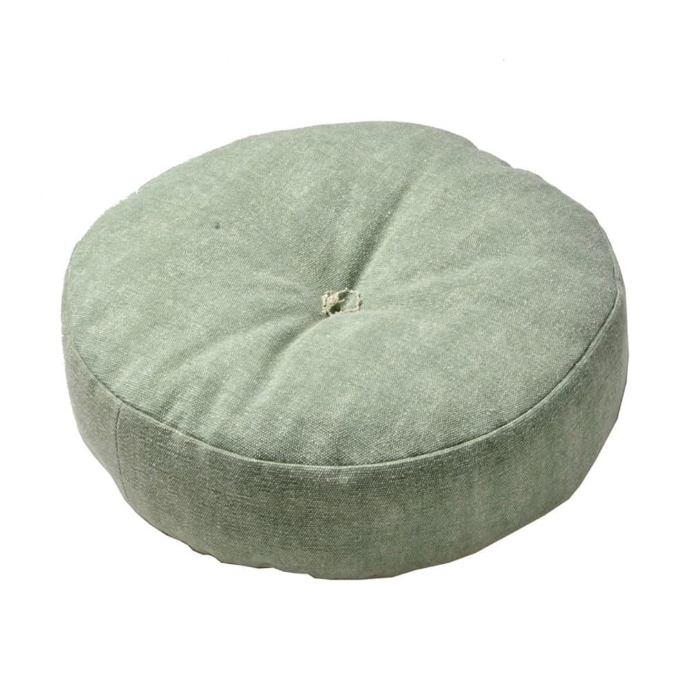 Color-Selectable Denim-Look Floor Round Cushion LGR