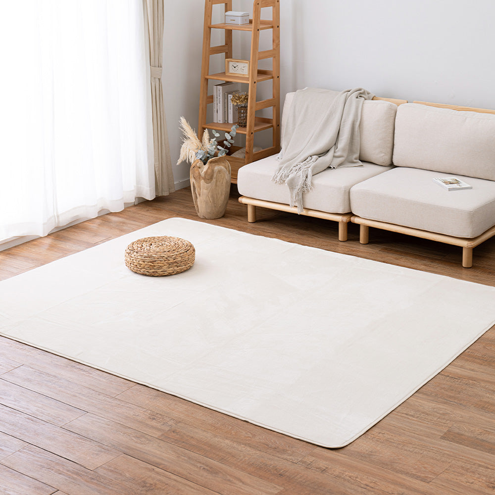 Meringue Touch Washable Compact Rug Ivory 185x240