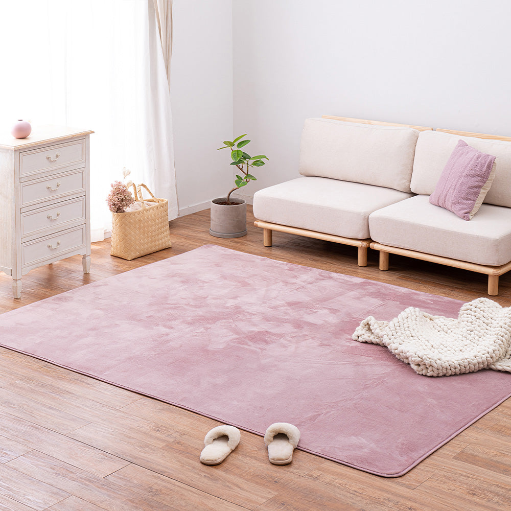 Washable Meringue Touch Compact Rug - Pink 185x240