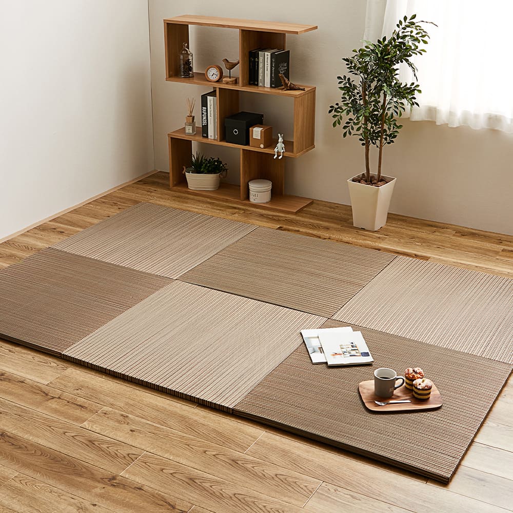 Lightweight Tatami Mats Ayakawa Brown 6-Piece Set