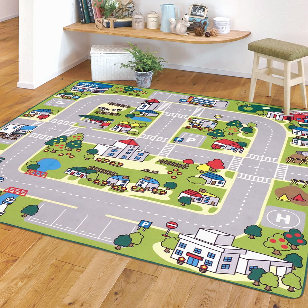 Washable Kids Rug New Town 2 [Direct Shipping]