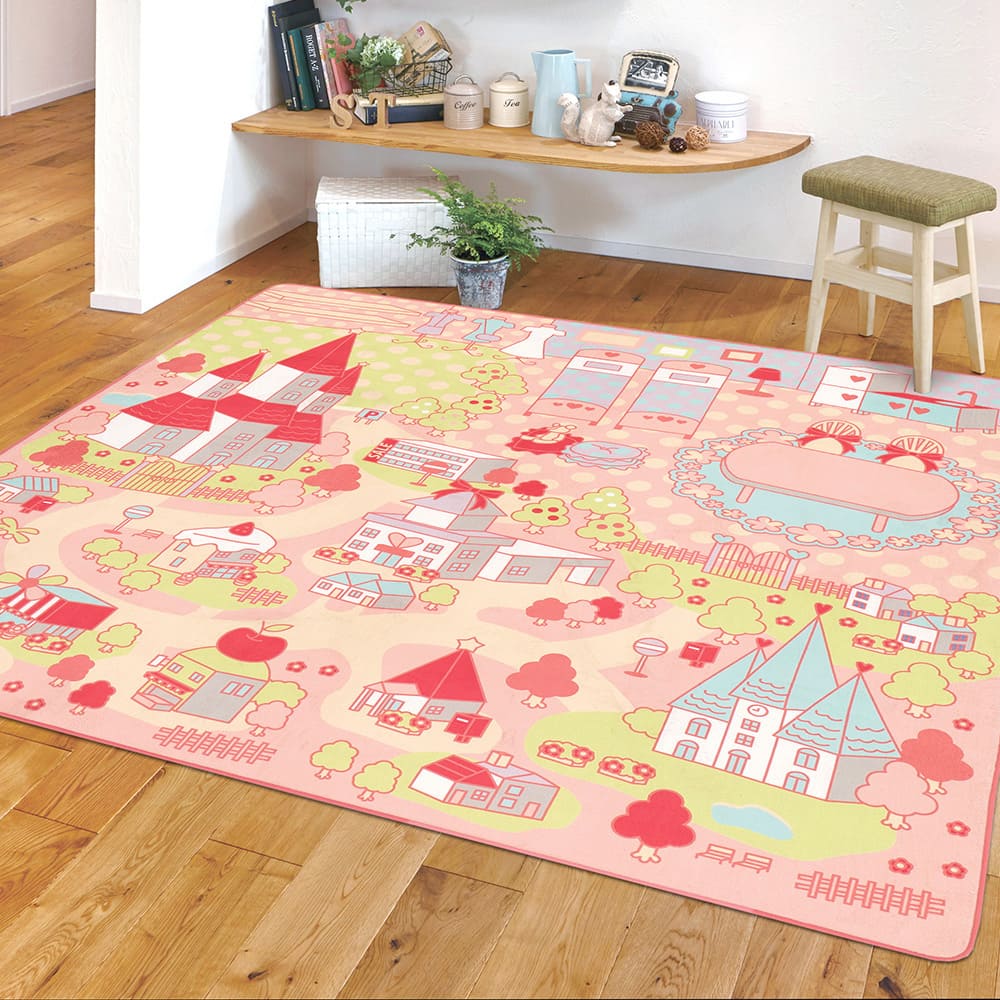 Cute Rug for Girls Princess Town 2 [Direct Shipping]