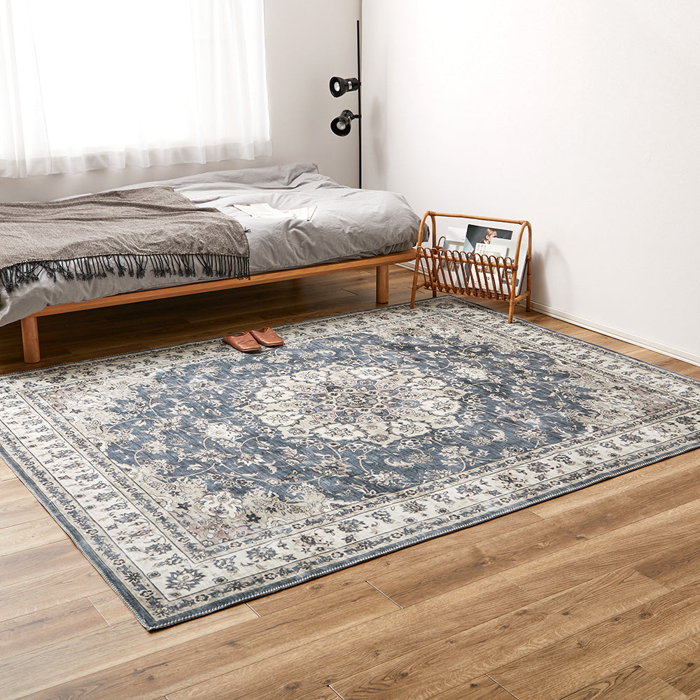 Antique Carpet Style Printed Rug Cameo Gray 190×240