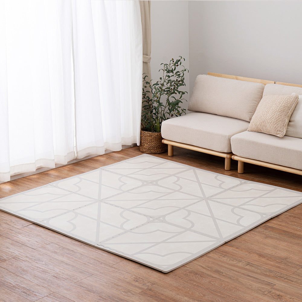 Retro Design Joint Mat Kyros 9 Pieces Ivory