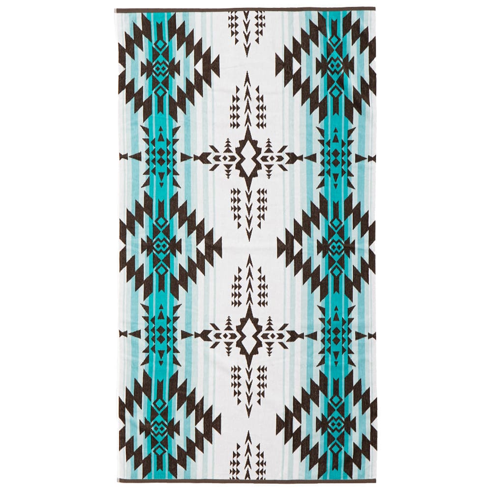 100% Cotton Towel Blanket, Native Pattern, Fel