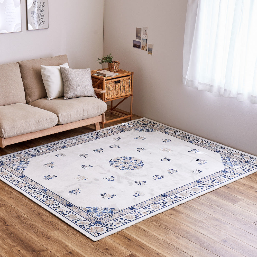 Chinoiserie Design Rug Muguet 190×240cm Ivory