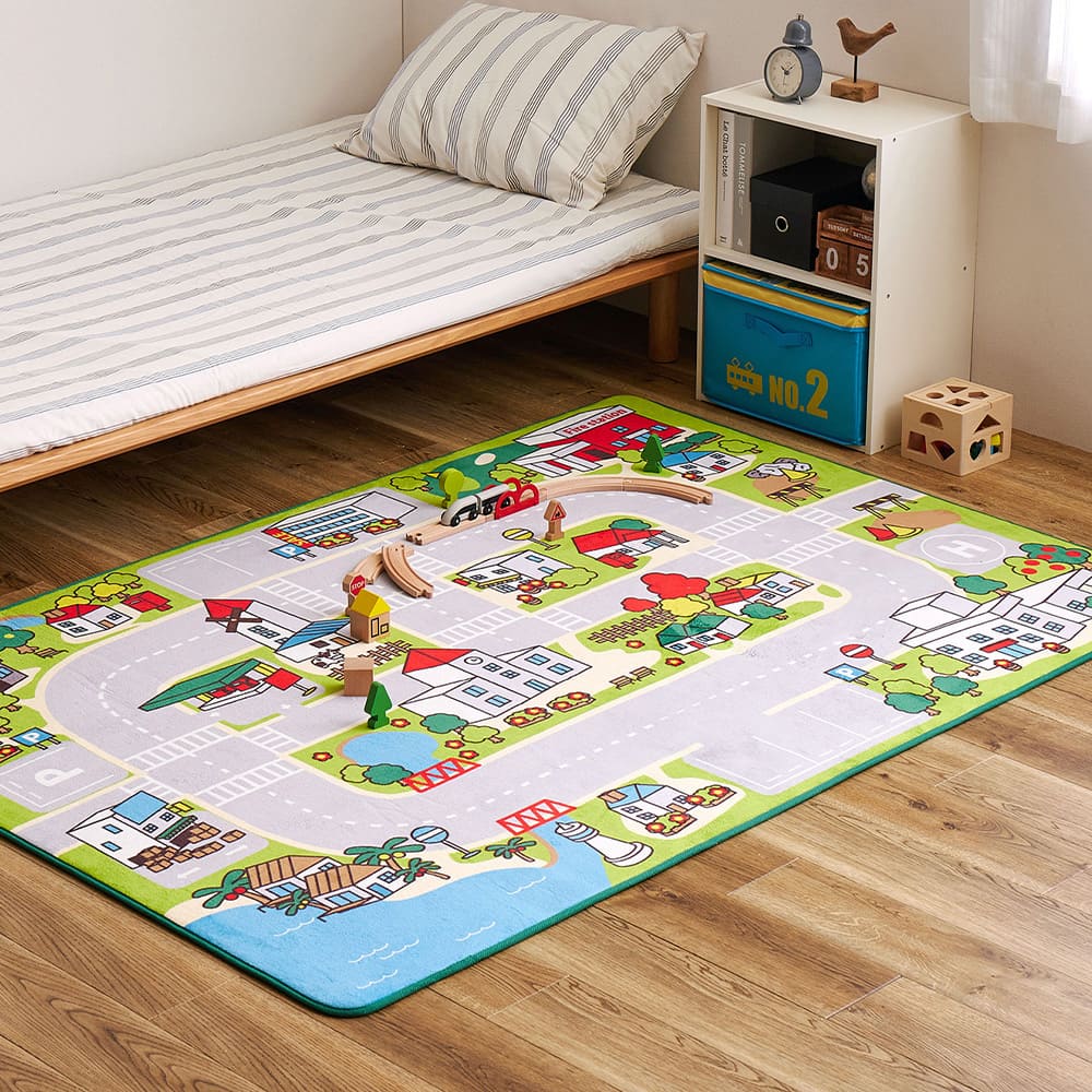 Washable Kids Rug New Town 2 [Direct Shipping]