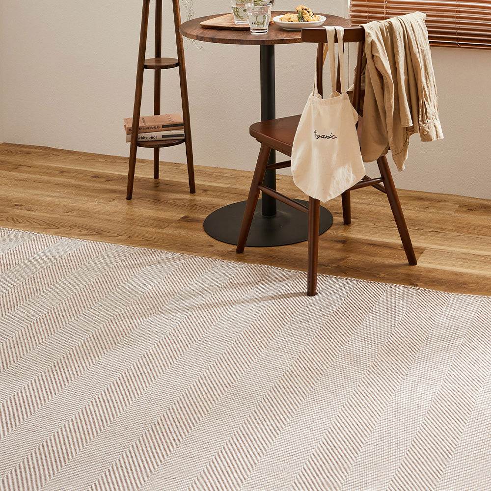 Washable Herringbone Rug Bona Brown 190×240