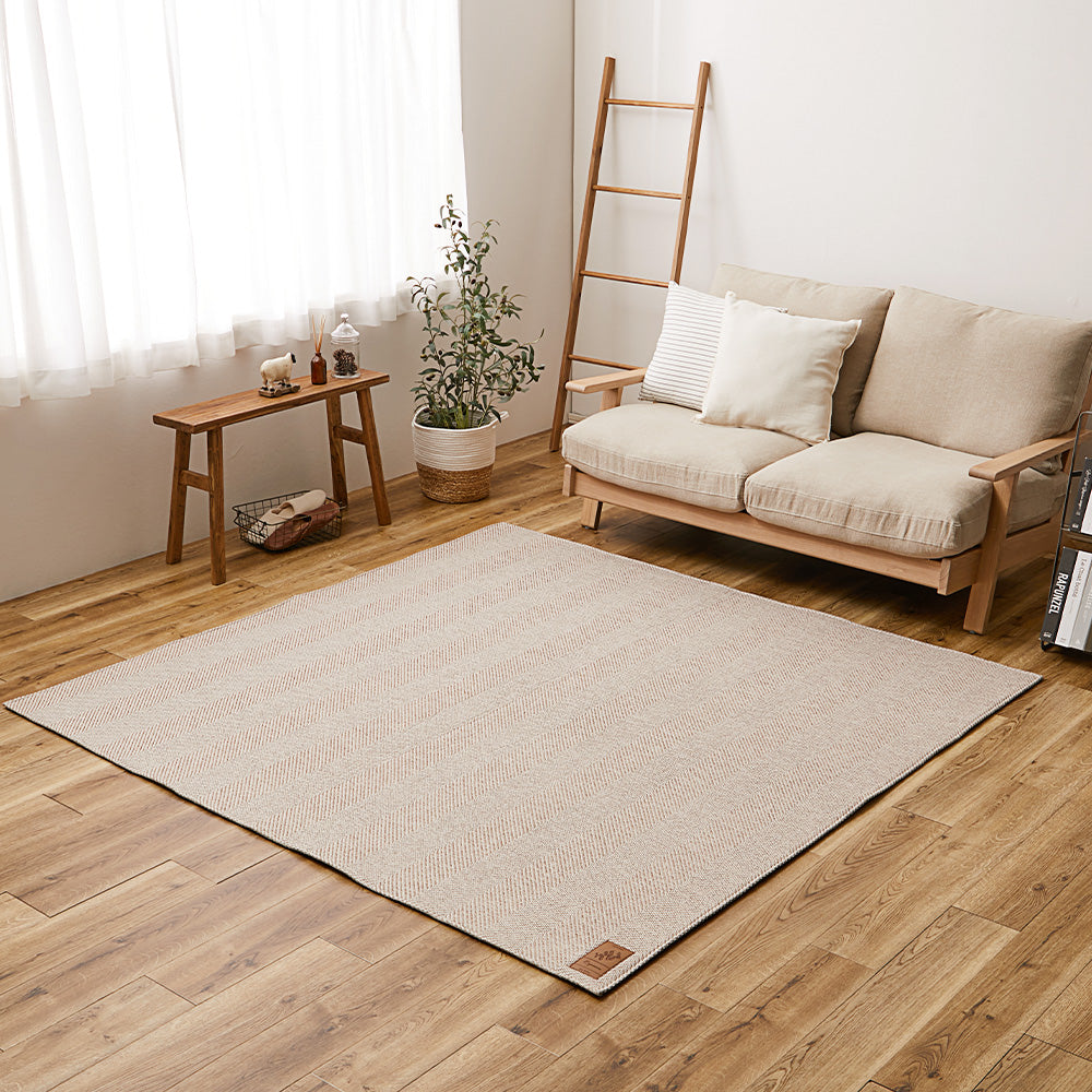Washable Herringbone Rug Bona Brown 230×230