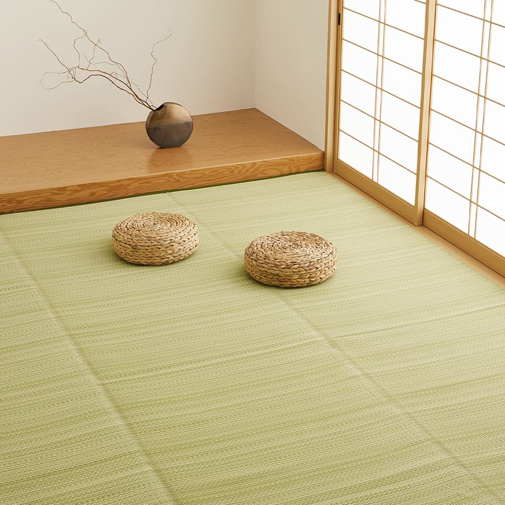 Washable Igusa-style Carpet Ryan, Edo 8-Tatami, Green