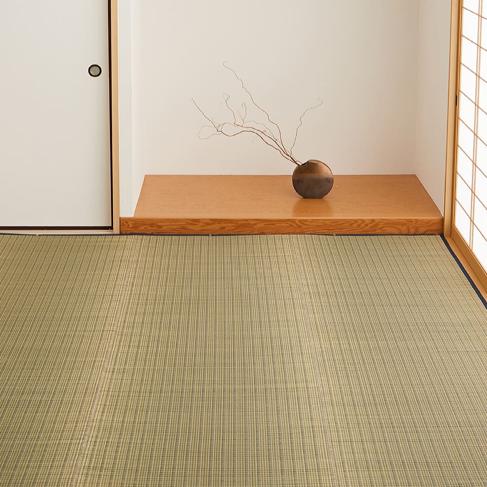 Domestic Igusa Carpet Seiryo Edo 4.5-tatami Blue