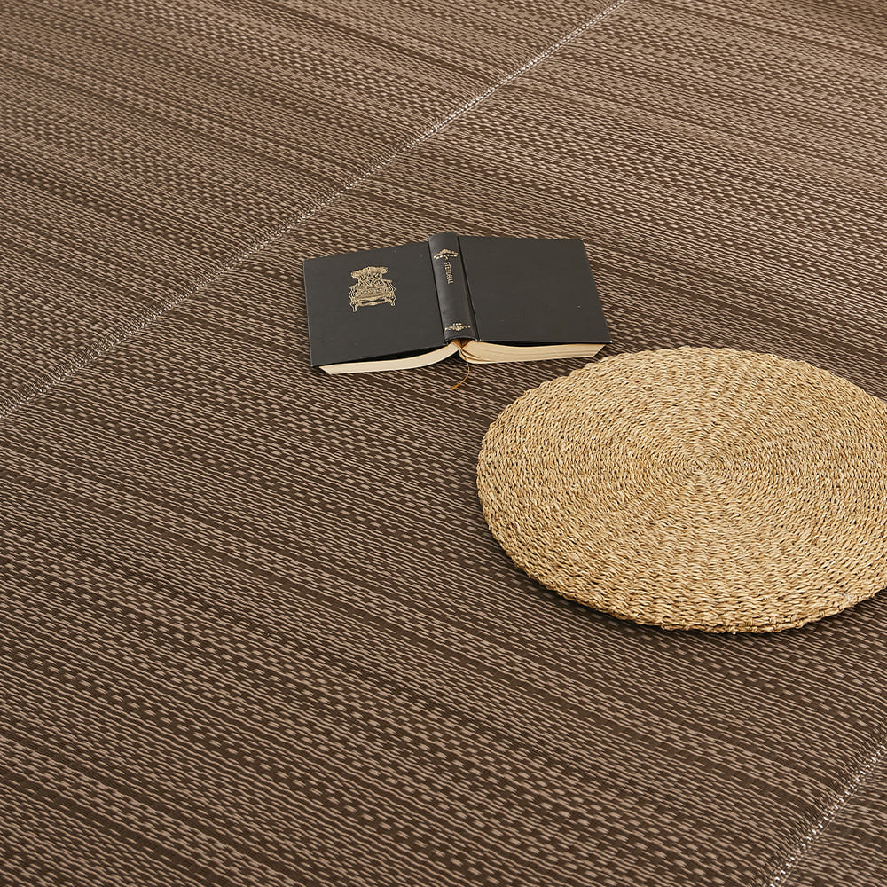 Washable Igusa-style Carpet Ryan Danchi 6-tatami Brown