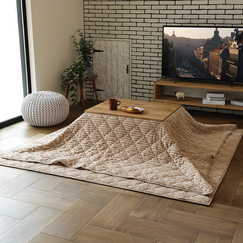 Cushion Sleeping Bag Kotatsu Cover Chocolat Camel Beige