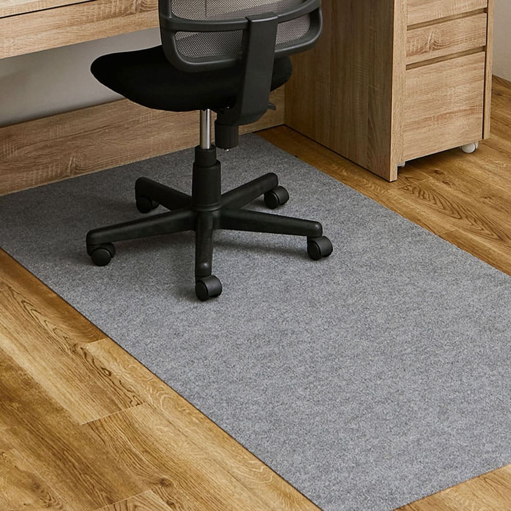 Non-Slip Adhesive Chair Mat Free Cut Gray 90×180