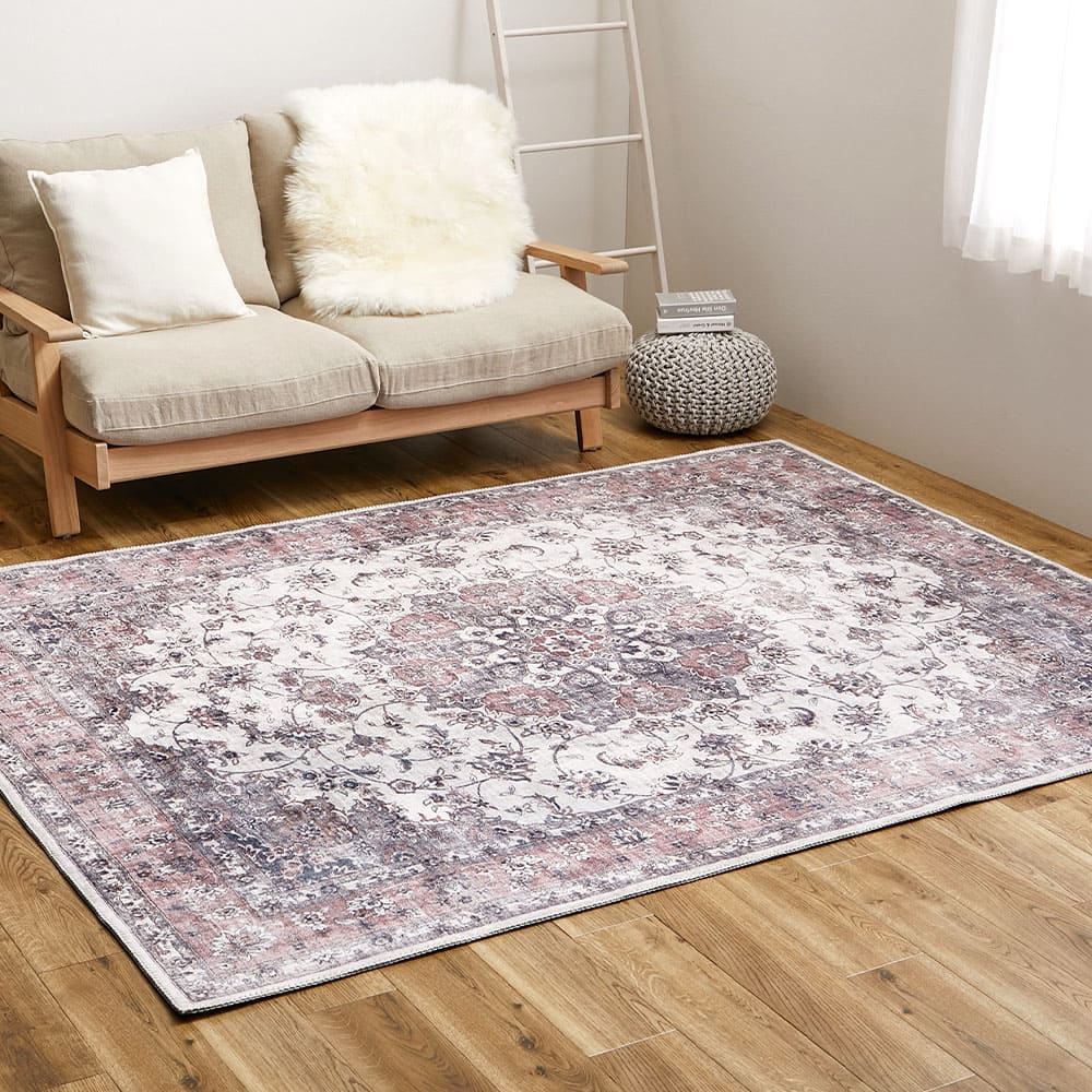 Antique Carpet Style Printed Rug Cameo Pink 230×330