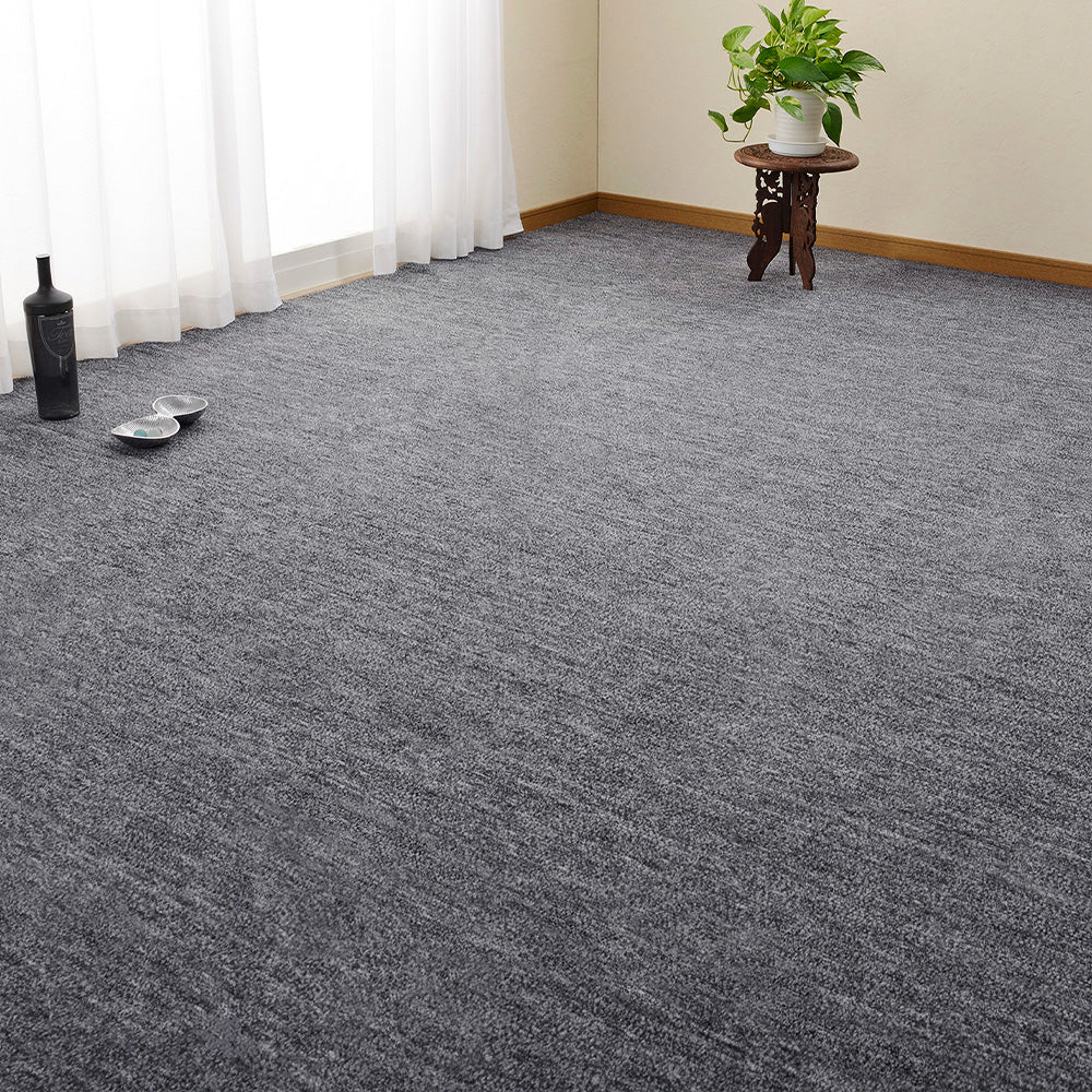 Pet-Friendly Woven Carpet Raum 255×255cm Black
