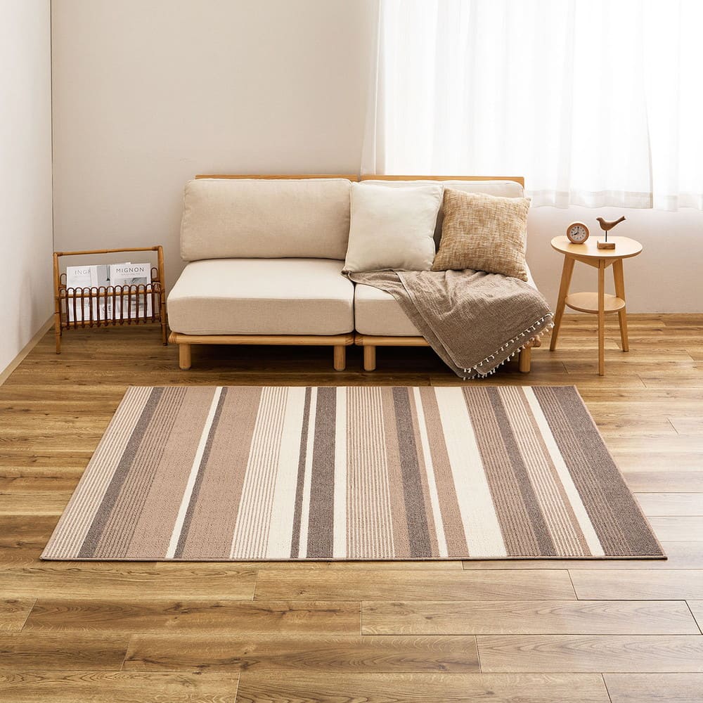 Quick-Dry Rug Finn Brown 185×185cm