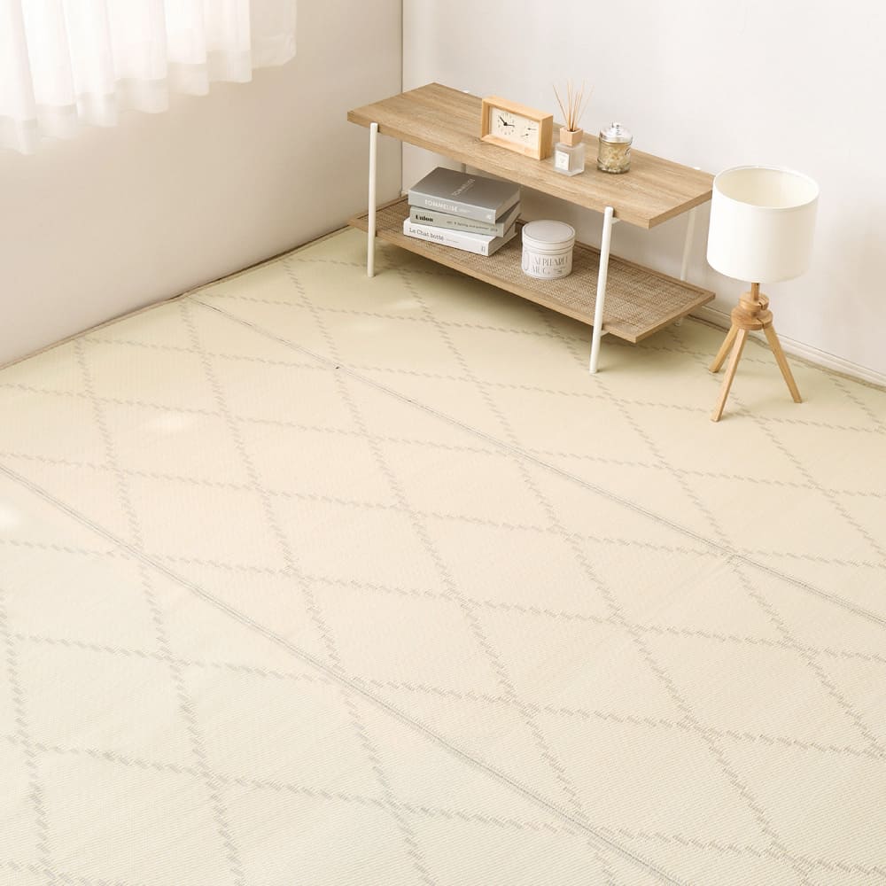 Washable Igusa-style Carpet Mond Edo Room 4.5 Tatami Ivory